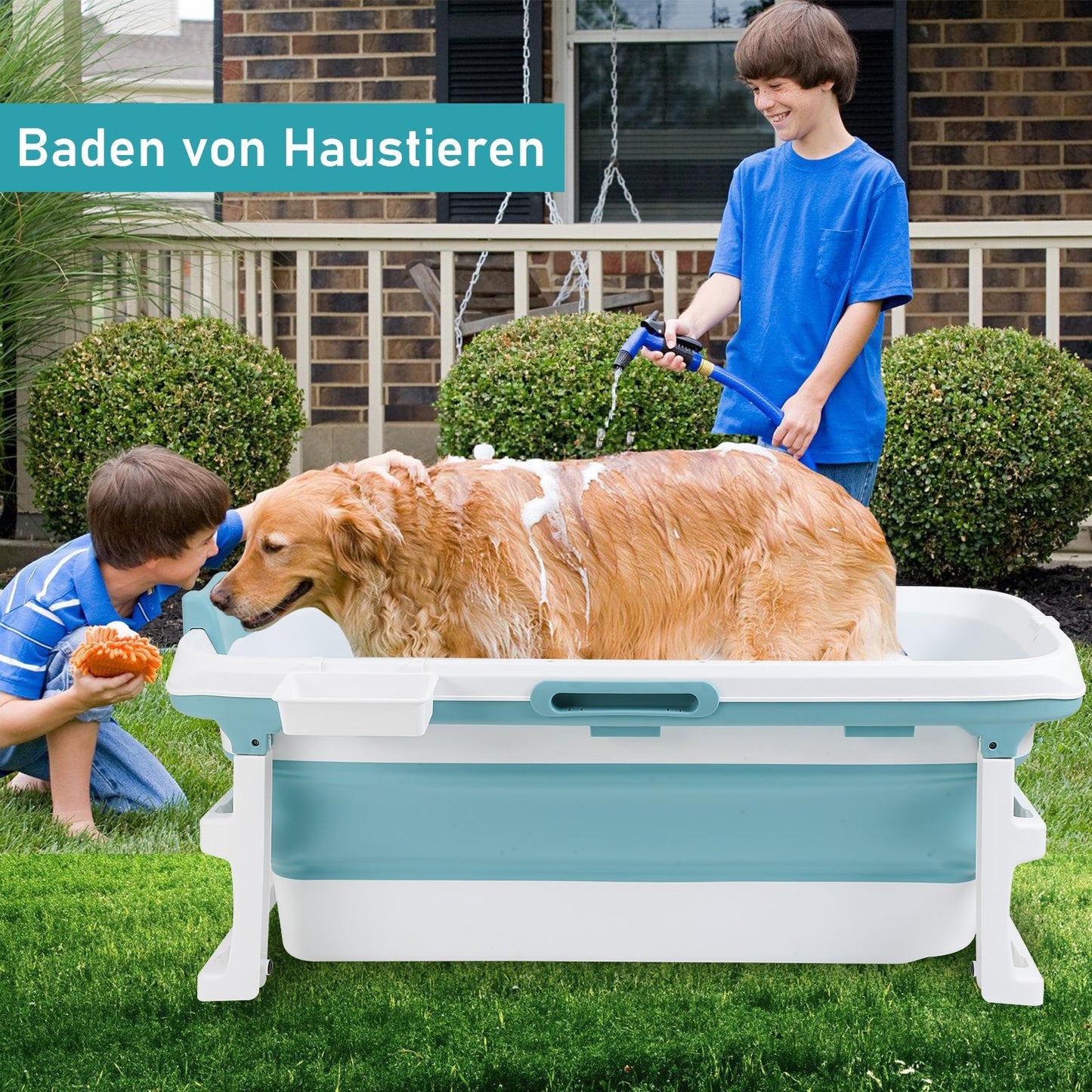 Faltbare Badewanne mit Abdeckung | Brehn