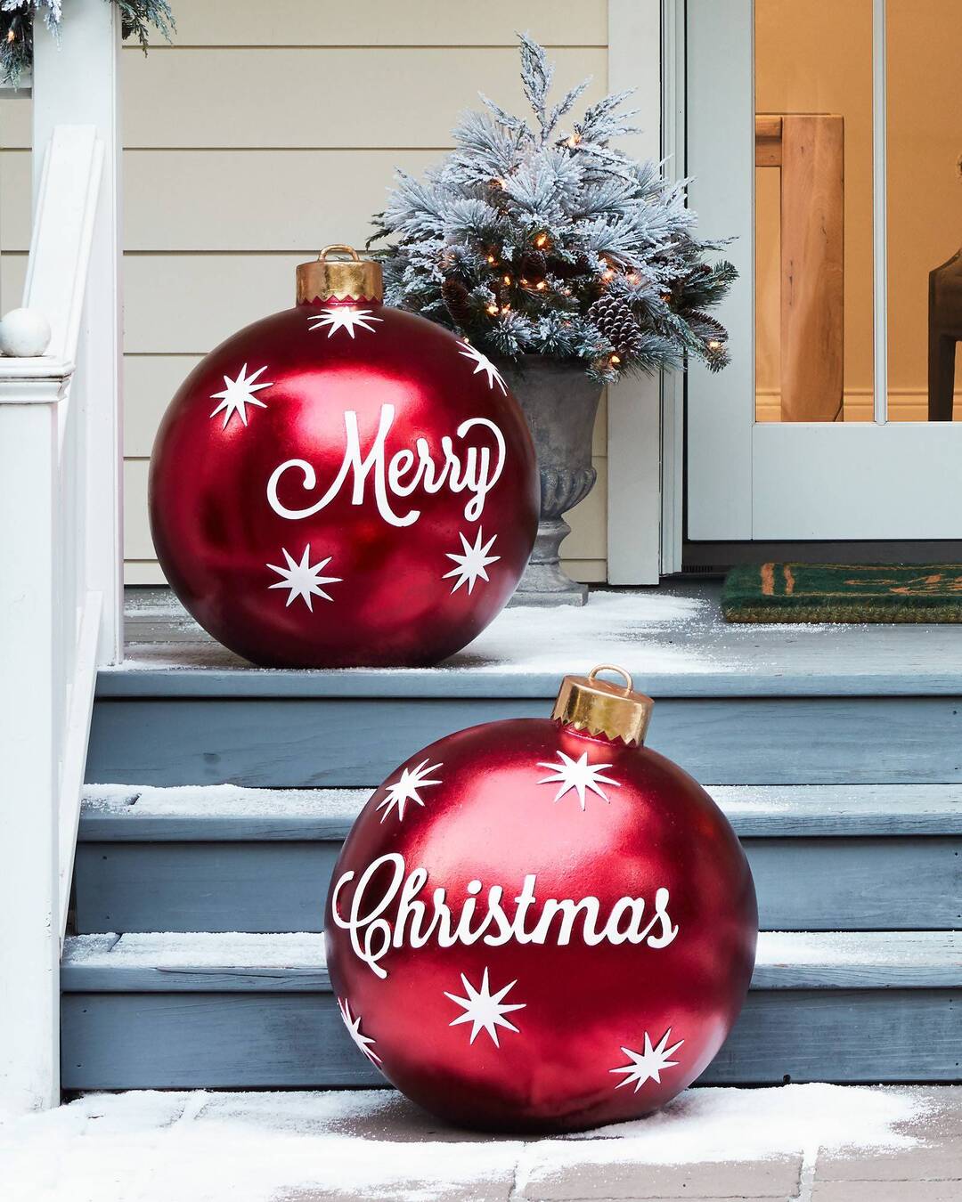 Brehn | Outdoor-Weihnachts-PVC-aufgeblasener dekorierter Ball