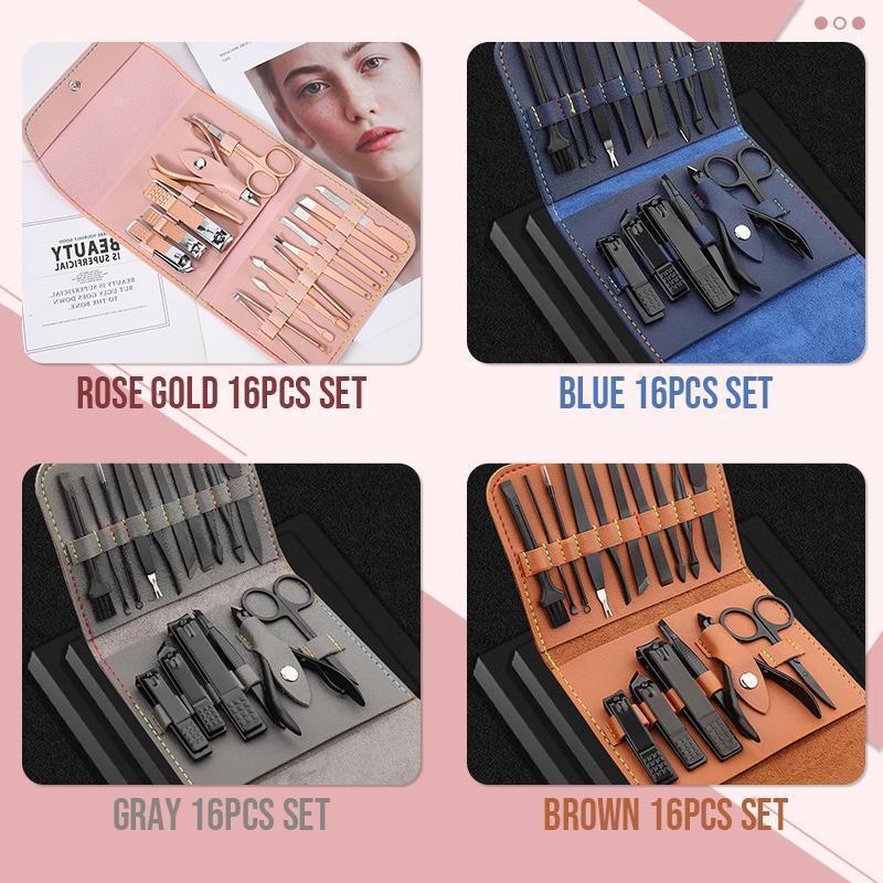Brehn-teiliges Nagelpflegeset (zehn Farben)