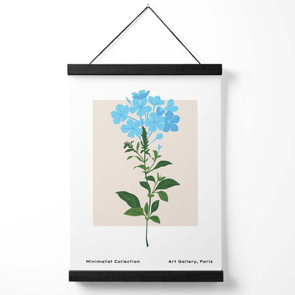 Schlichtes Poster „Blaues Vergissmeinnicht“ mit Aufhänger