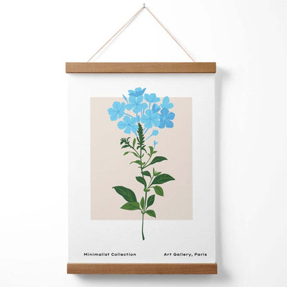 Schlichtes Poster „Blaues Vergissmeinnicht“ mit Aufhänger