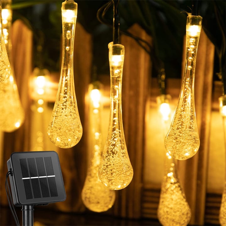 8 Modi Wasser Tropfen Solar Lichter | Brehn