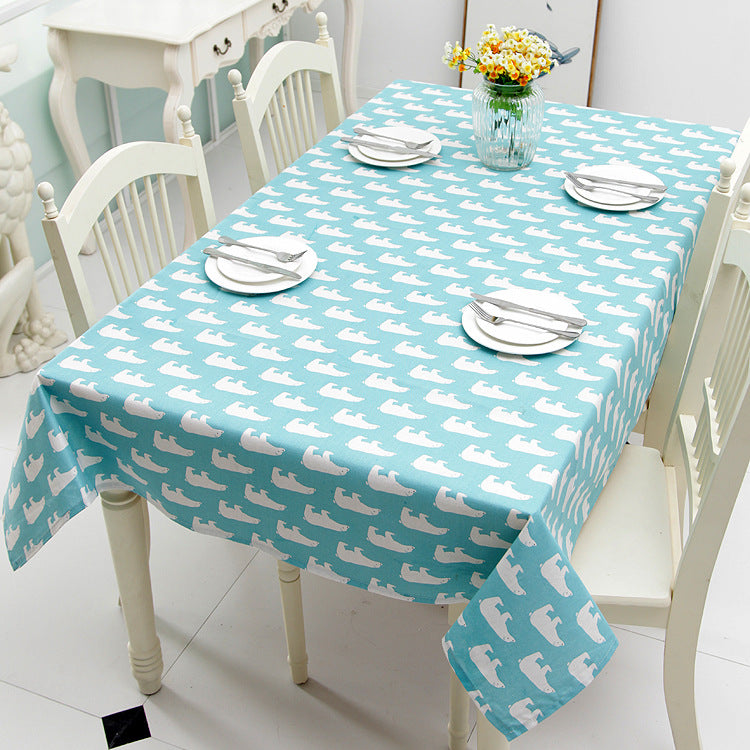 Fun Polar Bear Print Tischdecke