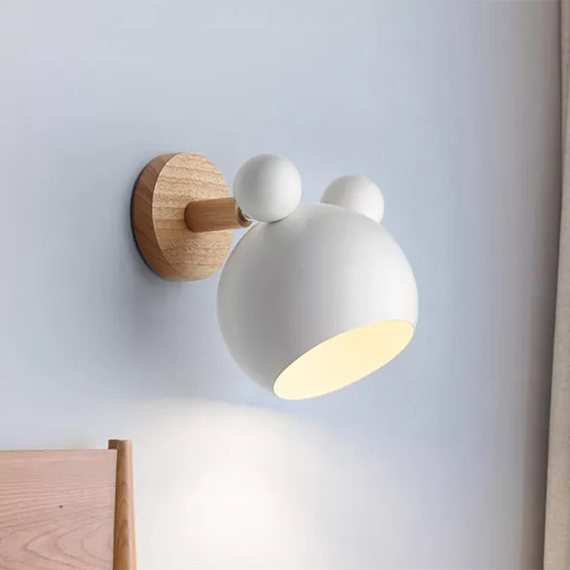 Brehn | Moderne Stil Cartoon Tier Wandleuchte Metall 1 Licht Wandlampe für Kinderzimmer
