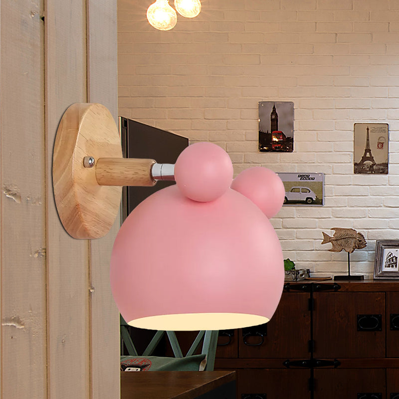 Brehn | Moderne Stil Cartoon Tier Wandleuchte Metall 1 Licht Wandlampe für Kinderzimmer