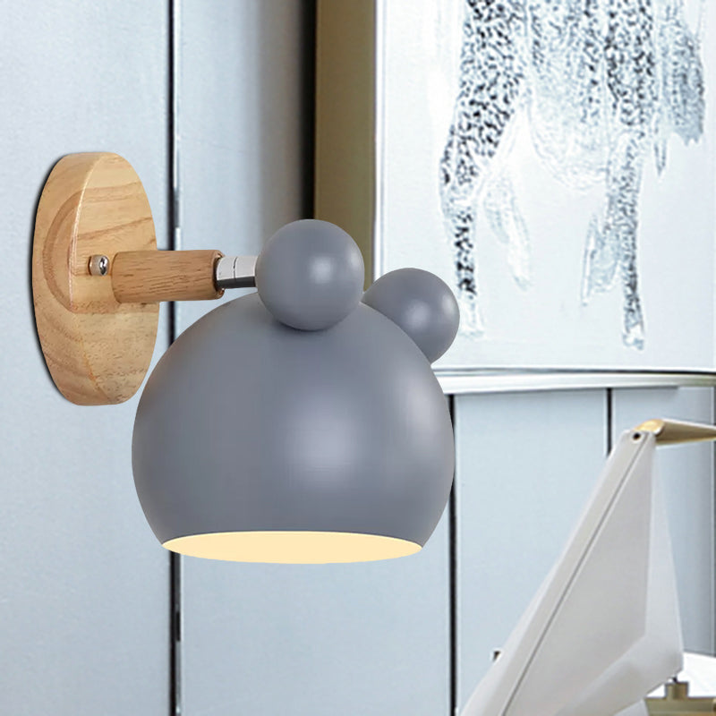 Brehn | Moderne Stil Cartoon Tier Wandleuchte Metall 1 Licht Wandlampe für Kinderzimmer
