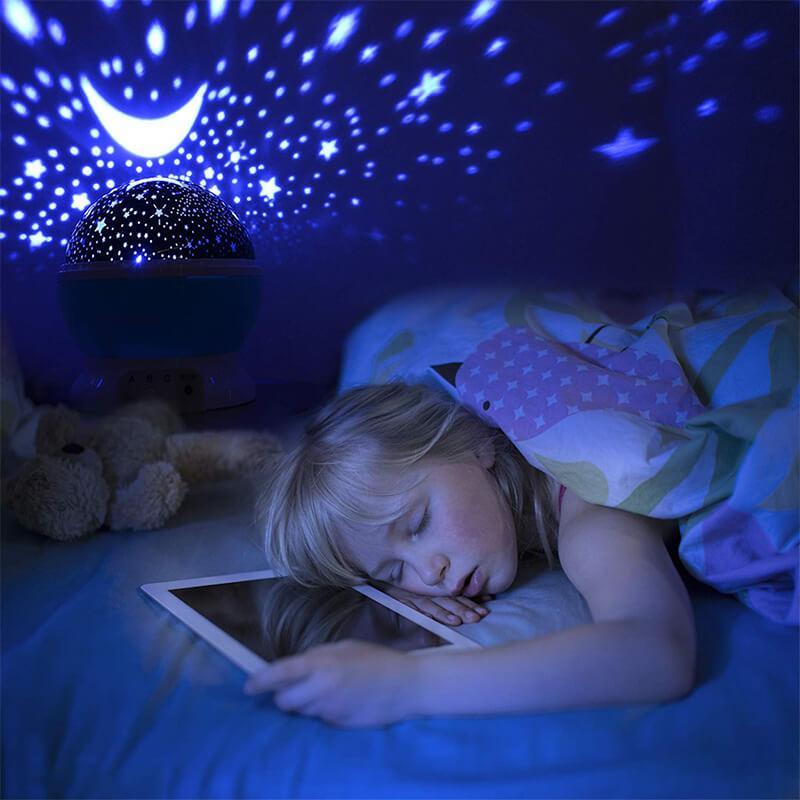 Romantisches Nachtlicht LED Projektor Lampe Sternenhimmel | Brehn