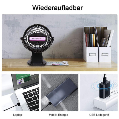 360 ° Tragbarer & Wiederaufladbarer Lithium-Ionen Ventilator | Brehn