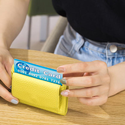 RFID Geldbörse aus weichem Leder