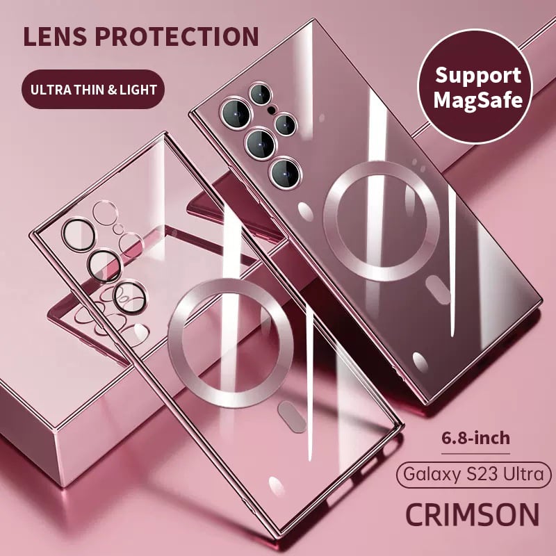 Brehn | Transparente Luxus-Beschichtung Magnetische Abdeckung für Samsung