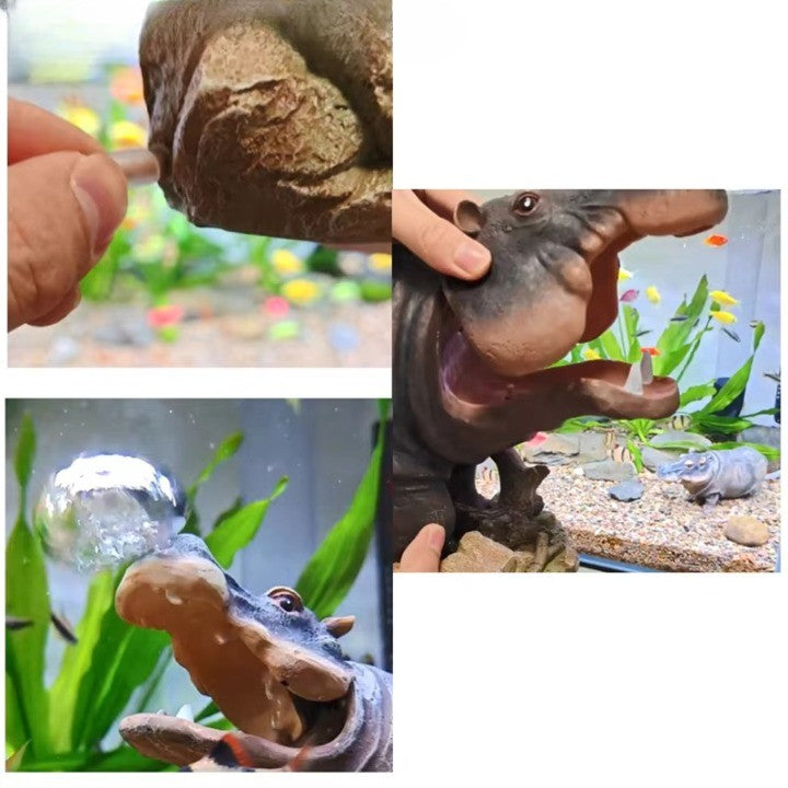 Mini Hippo Dekorative Fischtank LuftBrehnubber | Brehn