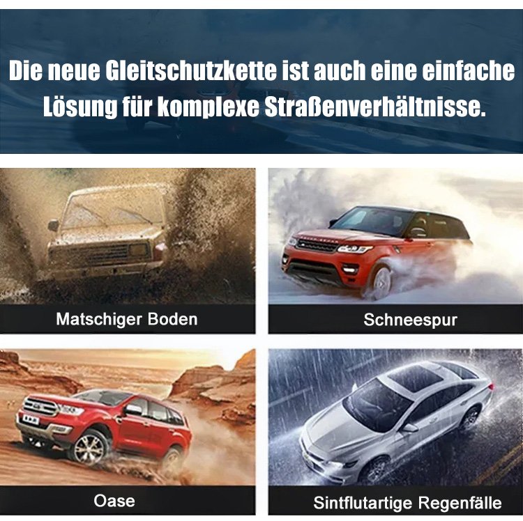 Rutschfeste Stahlkette | Ultimativer Autoschutz | Brehn