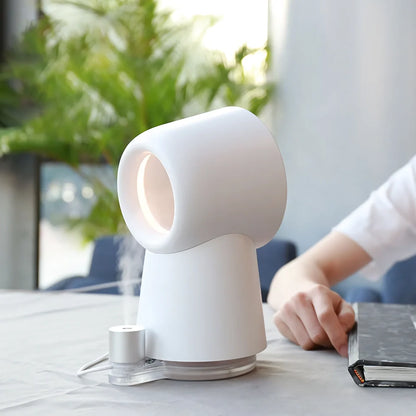Blattloser USB-Luftbefeuchterventilator mit LED-Nachtlicht | Brehn
