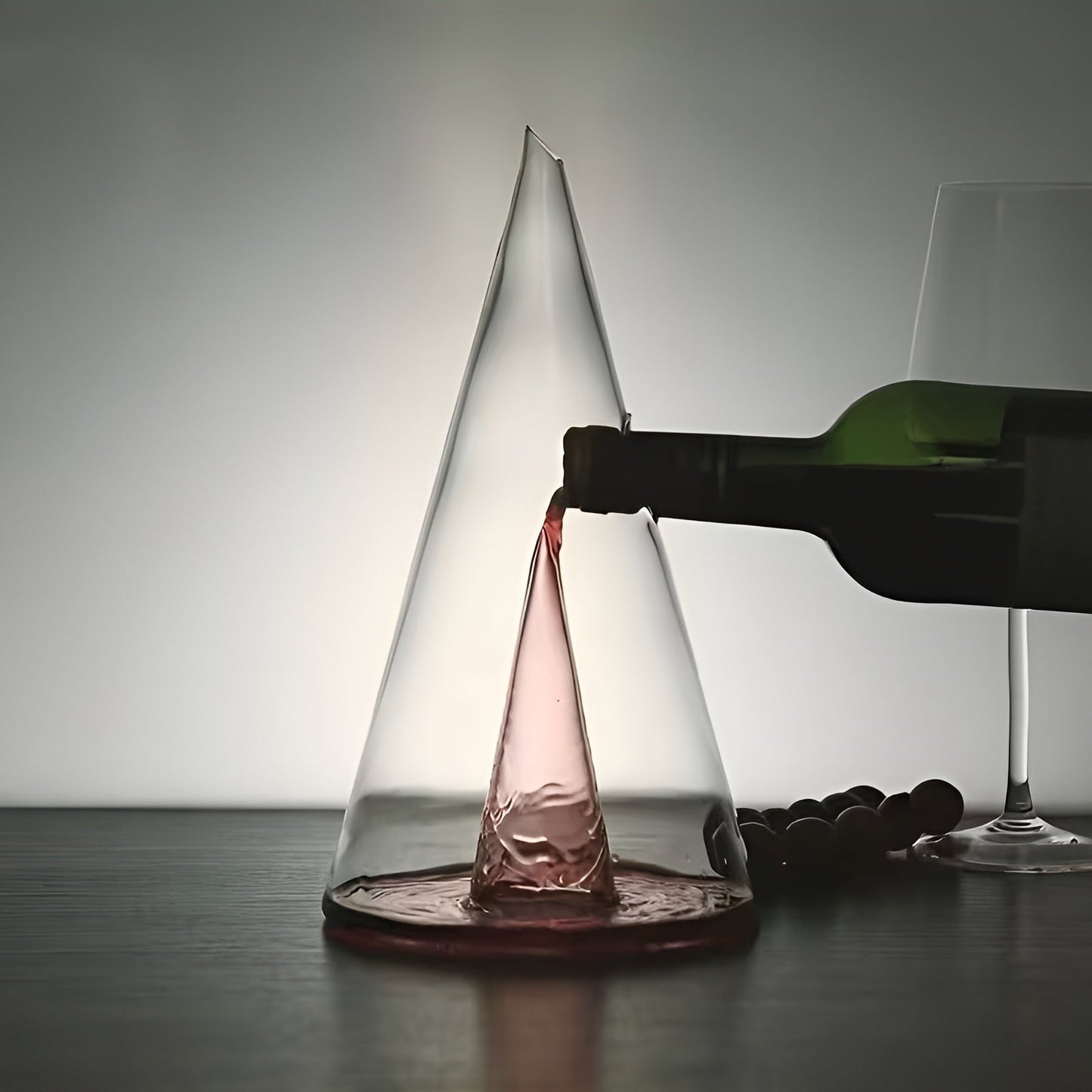 Weinkaraffe aus Glas – Stilvoll und elegant | Perfekt zum Belüften von Rotwein beim Abendessen und Partys