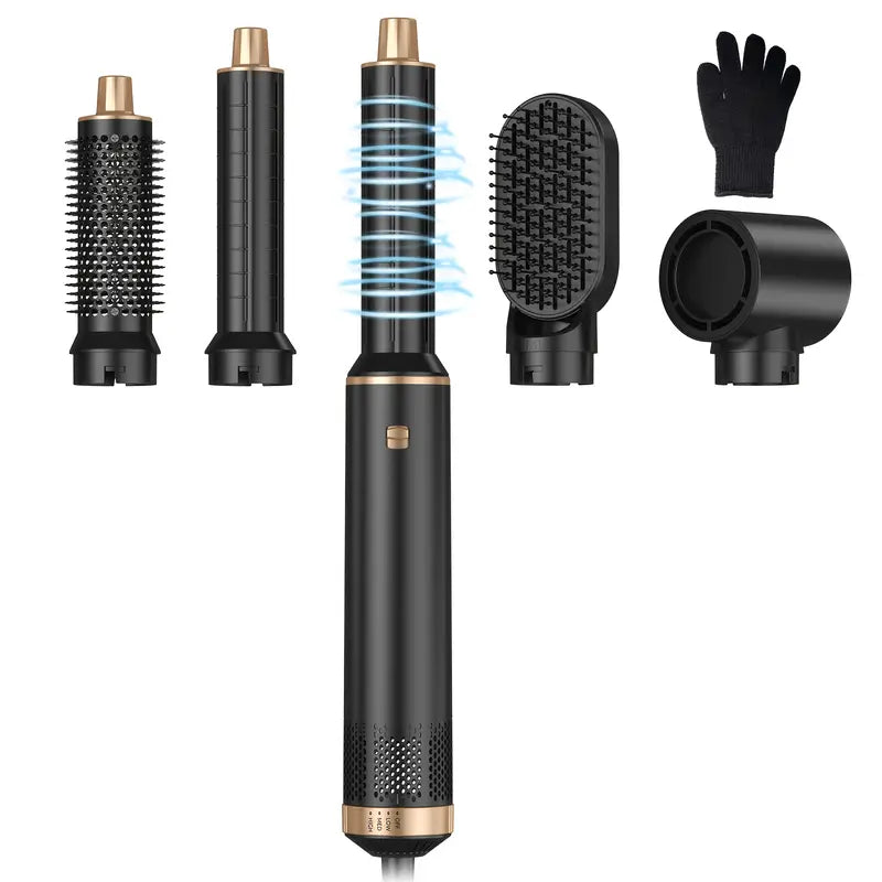 Brehn | ProStyler 5-in-1 Haistyling-Set - Fön, Lockenstab und Glätteisenbürste