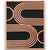 Abstrakte geometrische Holzwandkunst, 40 x 50 cm