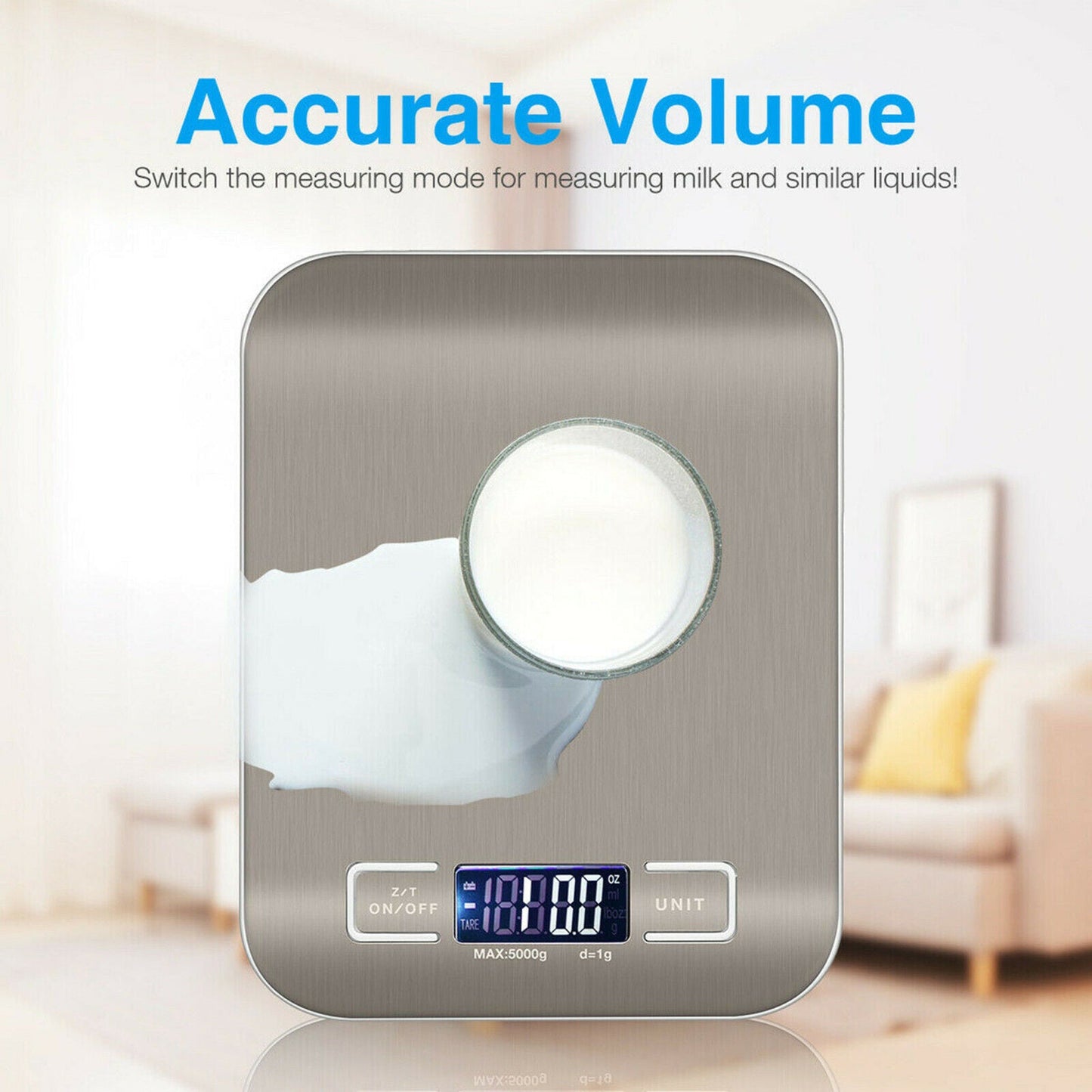 Digitale Küchenwaage: 5KG/11lb Kapazität. | Brehn