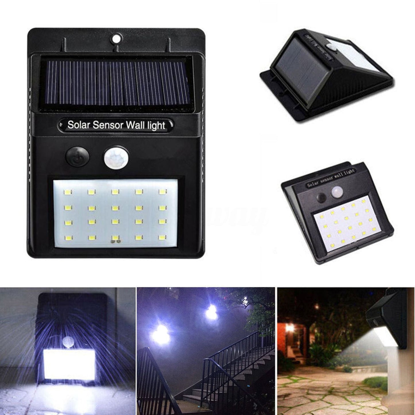 Set von 5 Solar-LED-Außenleuchten – LumaPath | Brehn