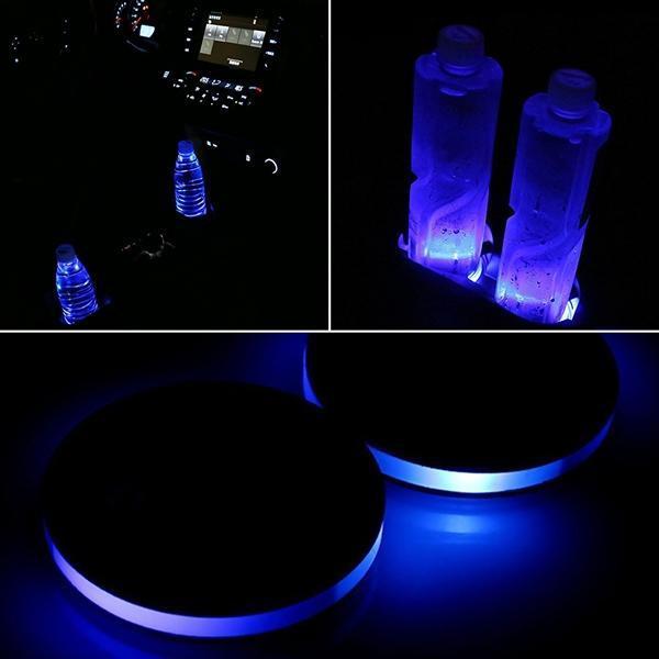 Brehn | Solarbetriebene LED-Autobecherhalterlichter (2er-Pack)
