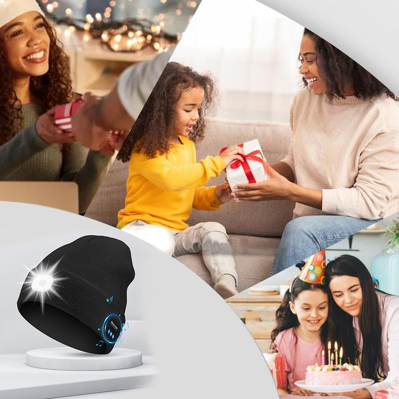 Brehn | LED Bluetooth Mütze mit abnehmbaren Lautsprechern
