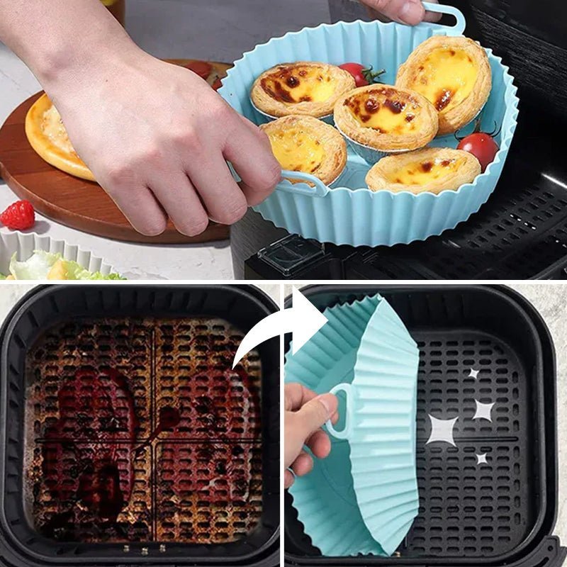 Tablette - Silikon Wiederverwendbar - Perfekt für Airfryer - Praktisch und Ökologisch | Brehn