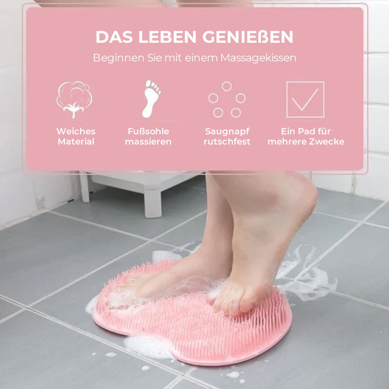 Brehn | Fuß- und Rückenschrubber für die Dusche, Massagepad