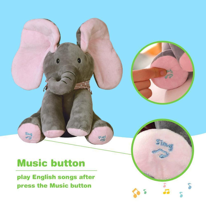 Brehn | Musik Plüschelefant, Versteckspiel Elektrische Spielzeuge