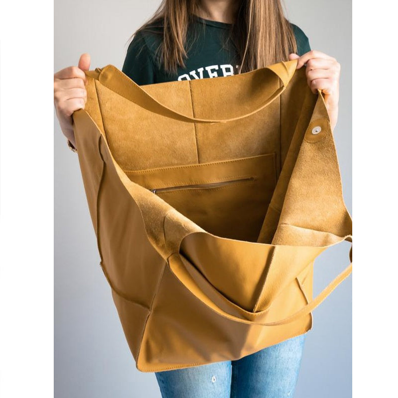 Übergroße Leder-Wochenendtaschen