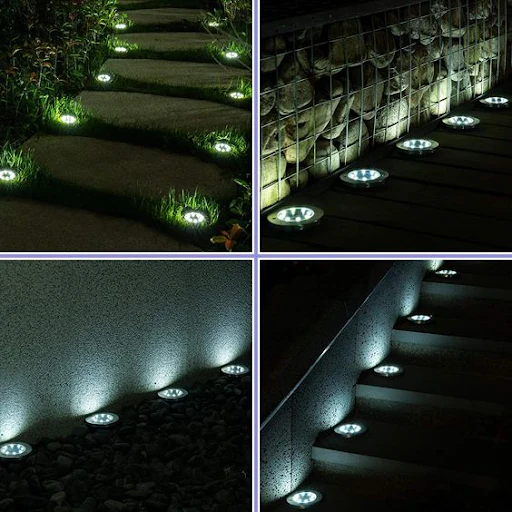 Solarbetriebene Leuchten | Kabellose LED-Gartenlampe