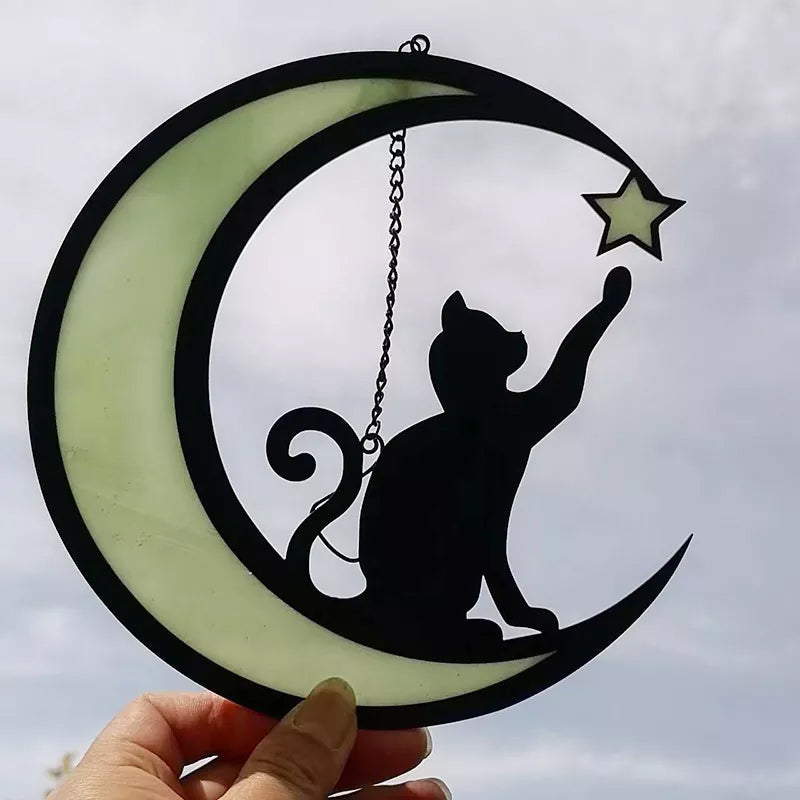 Brehn | Mondkatze Dekorationsanhänger aus Acryl