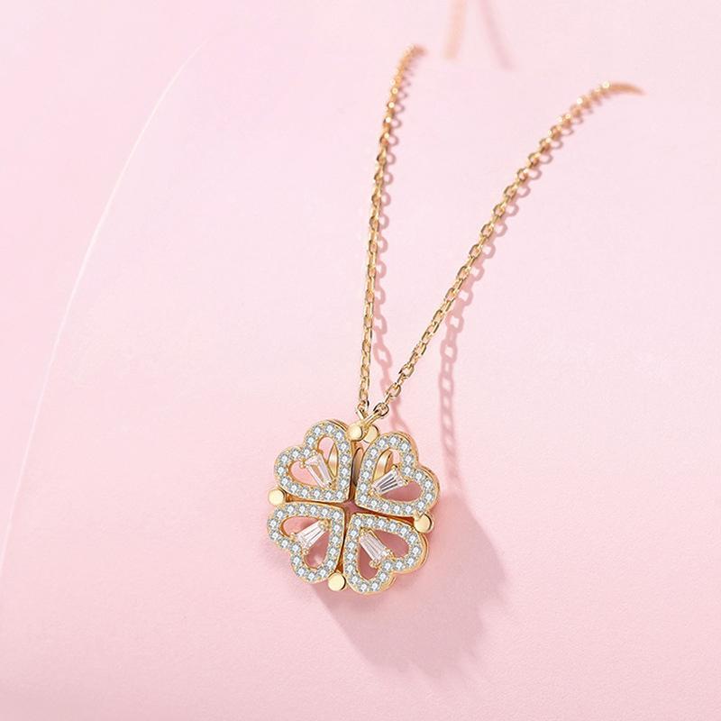 Hollow Four-Leaf Clover Necklace | Brehn