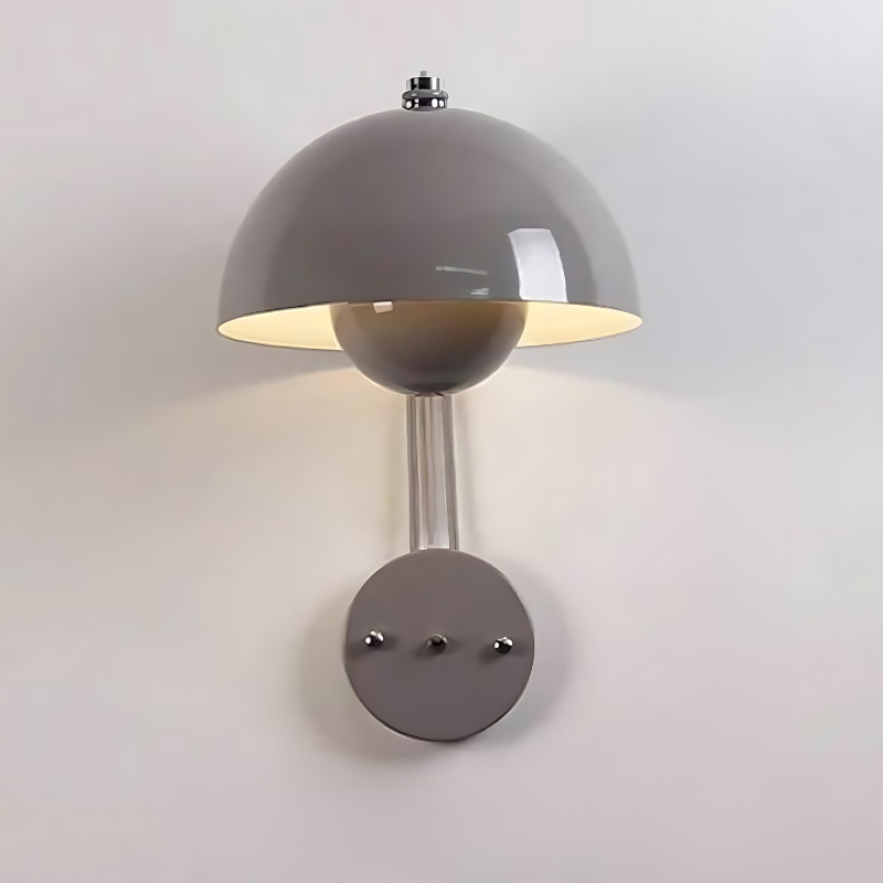 Moderne LED-Wandleuchte im Pilzdesign