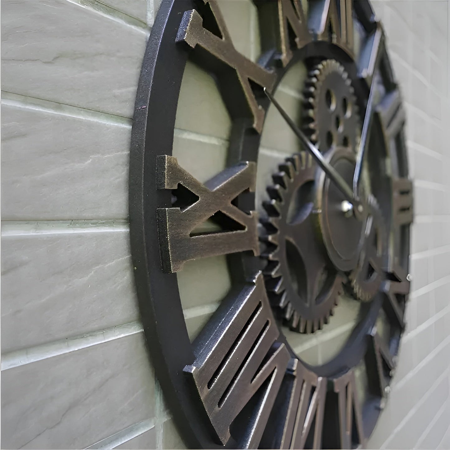 Wanduhr im Zahnraddesign – Industrieller Look für stilvolle Wanddekoration
