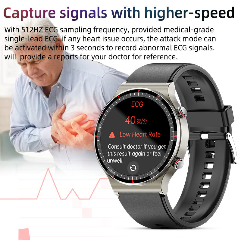 CFDA EKG Blut Sauerstoff Herzfrequenz Gesundheitsüberwachung Smart Watch
