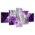 Fantasy Purple Lilien 5 Stück - Leinwand Wandkunst Gemälde