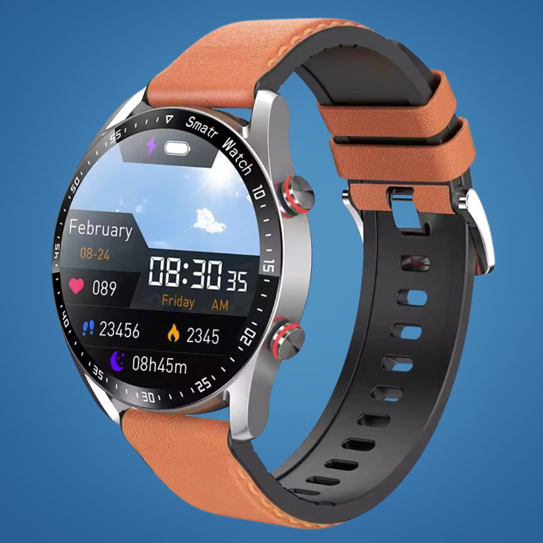 FitTrack | Nicht-invasive Fitness-Smartwatch - Verfolgt körperliche Aktivität - Herzfrequenz - Schlaf - Training - GPS-Benachrichtigungen - Wasserfest Brehn