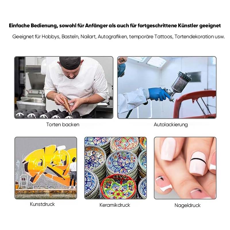 Pneumatisches Acrylfarben-Sprühgerät für Künstler | Brehn