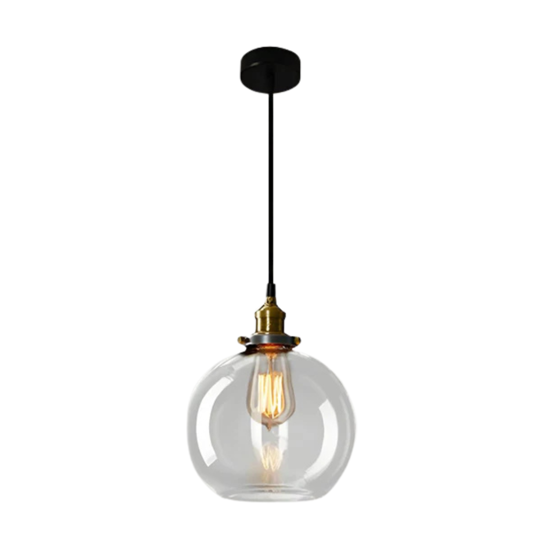 Brehn | Vintage Pendelleuchte Glas | Stylische Esstischlampe