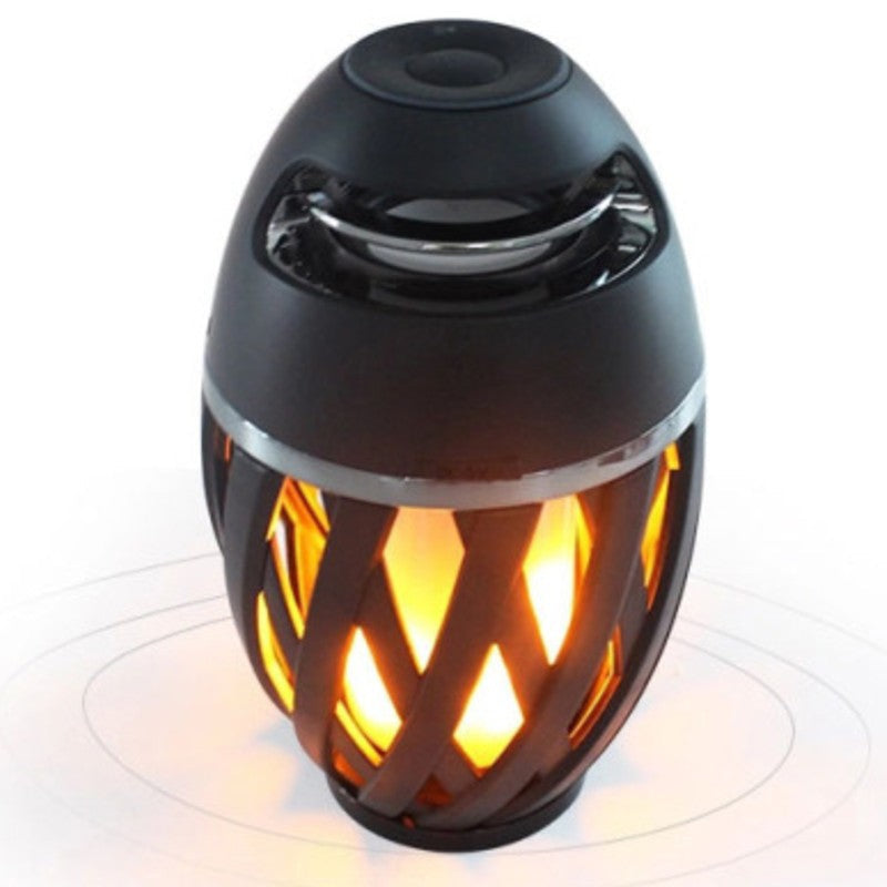 Brehn | Aufladbare LED-Flammenlampe Bluetooth-Lautsprecher, bestes Geschenk für Neujahr, Valentinstag, Hochzeit und mehr