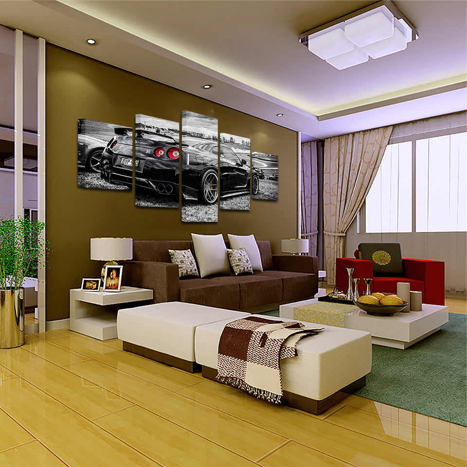 Luxusauto 5-teilige - Leinwand Wandkunst Malerei