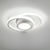 Moderne LED-Deckenleuchte 18 W | Kreatives Design mit 2 Ringen | Energieeffiziente Beleuchtung für Wohnzimmer & Büro 24 cm