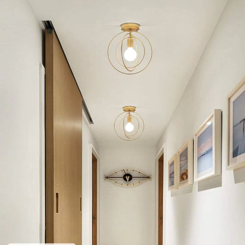 Brehn | Moderne ringförmige Deckenlampe Gold