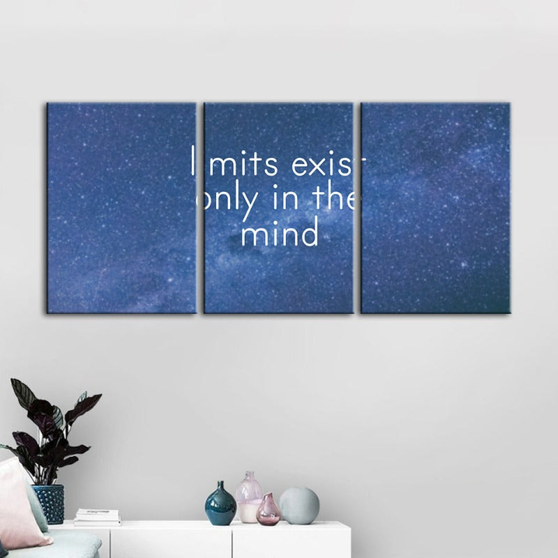 Galaxy Motivation-Canvas Wandkunst Gemälde 3 Teile