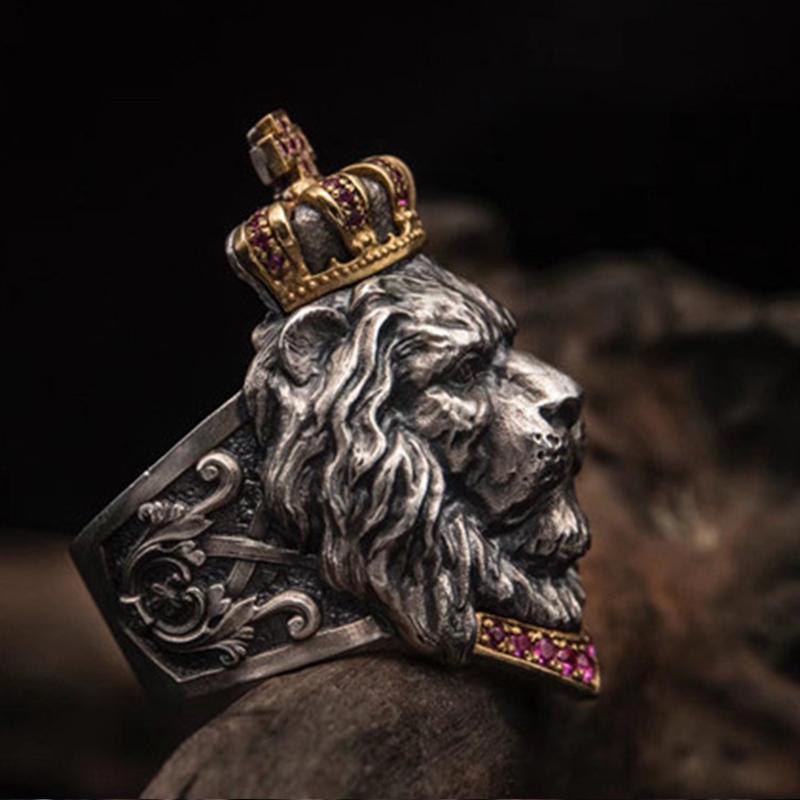 Retro Nordic Löwenförmiger Ring | Brehn