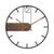 GrandeTime Uhr - Modern große runde Metallwanduhr | Brehn