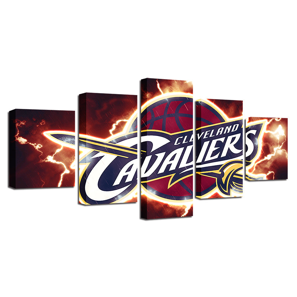 Cleveland Cavaliers 5 Teile - Leinwand Wandkunst Malerei