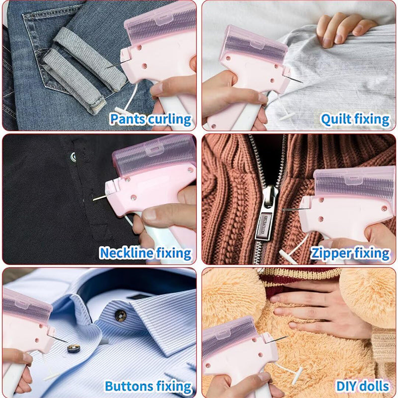 Brehn | Mini Etikettiergerät mit Aufbewahrungsbox - Kompaktes Design, feines Nadelset, enthält mehr als 2000 Etiketten, geeignet für Kleidung und Textiletiketten