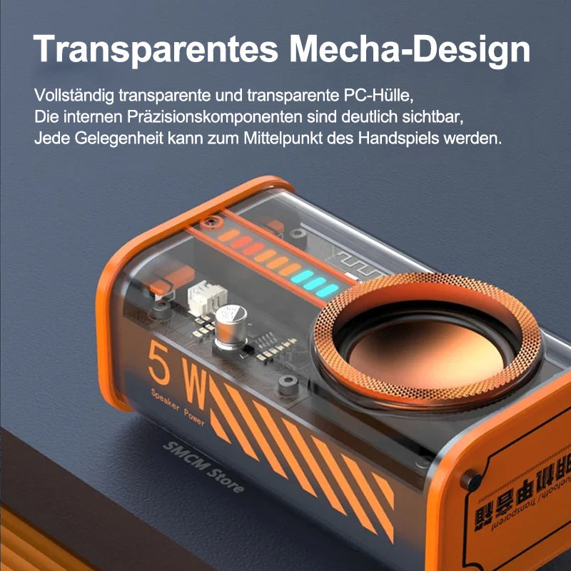 Transparenter kabelloser Mecha-Bluetooth-Lautsprecher | Brehn