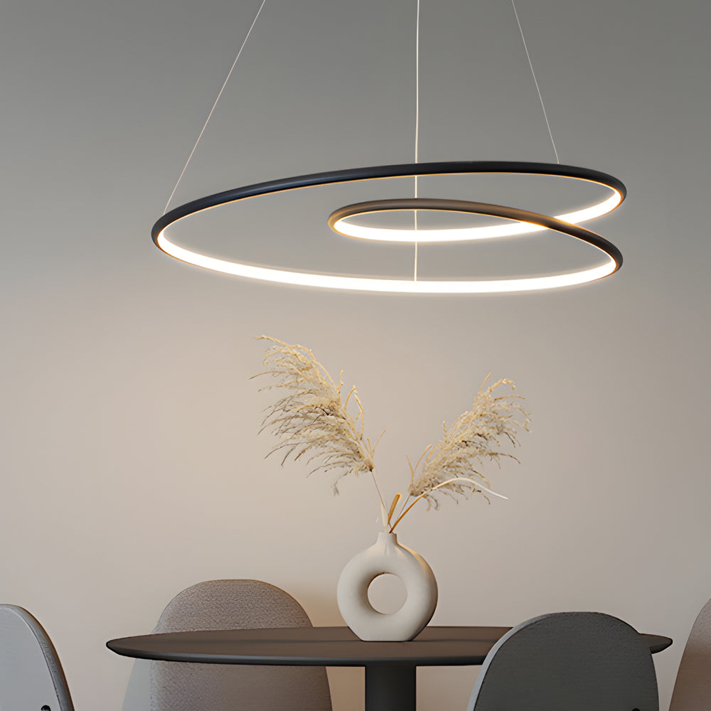 Moderne LED Dimmbar Pendelleuchte - Höhenverstellbare Deckenleuchte für Esszimmer & Wohnzimmer | Brehn