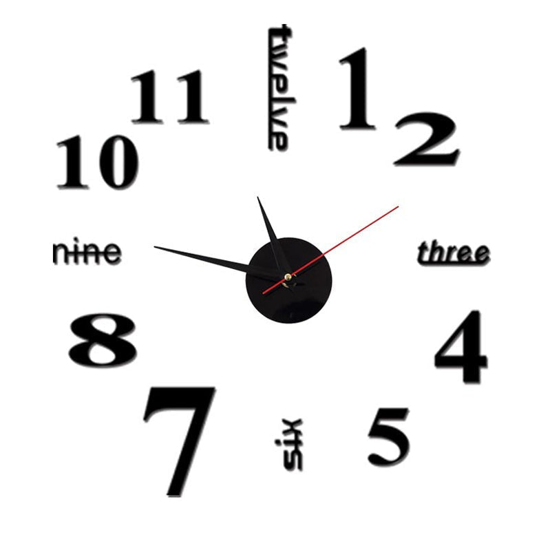 DIY Moderne Die-freie Wanduhr | Brehn